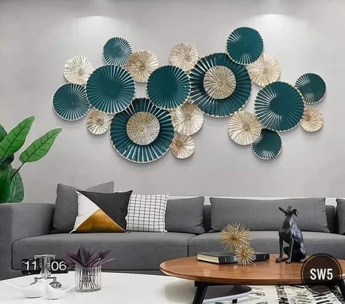 Golden Home Decorative New Year Wall Art, Size : 52*24 Inch