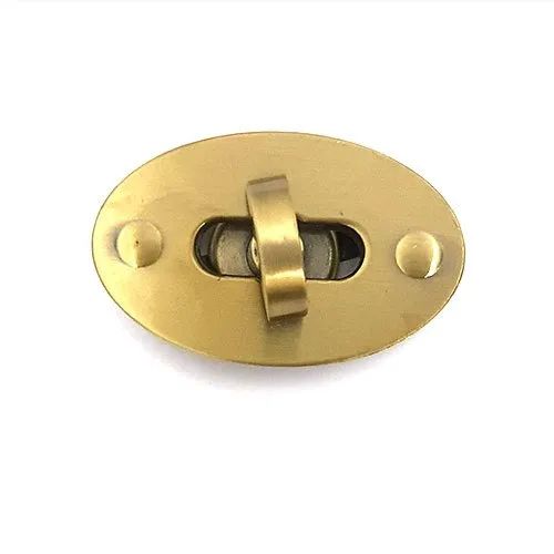 Polished Zinc Turn Bag Lock, Size : 51 Mm