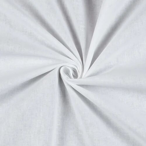 White Plain Cotton Satin RFD Fabric