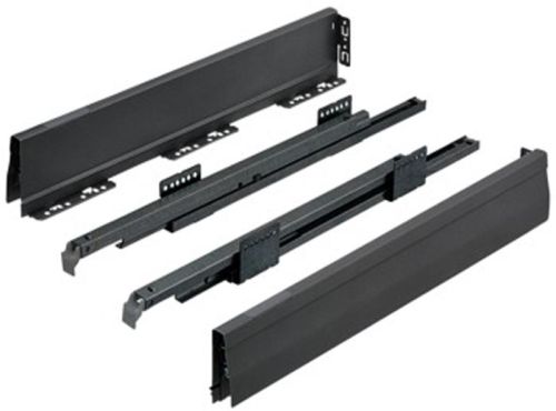 Black Rectengular EH-DS-010 Soft Closing Drawer Slide