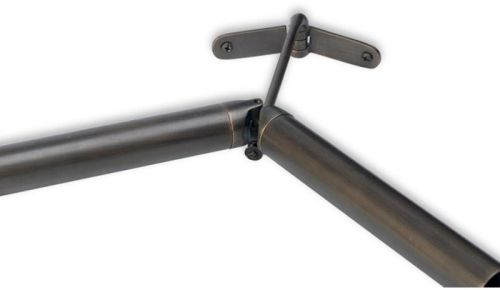 Silver Round Stainless Steel Bay Window Bracket