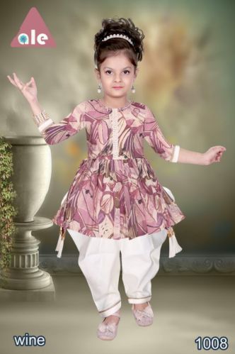 Printed Imported Fabric Kurti Set, Size : 16-22