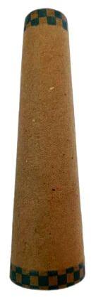 Brown Green Checks Textile Paper Cone