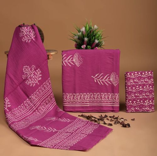 Cotton Suit With Cotton Dupatta Bagru Hand Block Printed