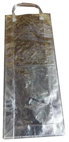 Transparent Rectangular Printed PVC Loop Handle Bag, For Shopping, Carry Capacity : 1kg