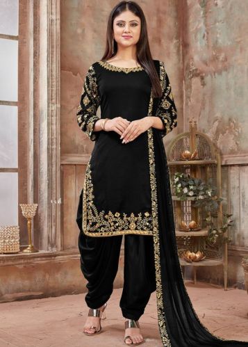 Embroidered Georgette Ladies Designer Suit, Occasion : Party Wear, Wedding Wear