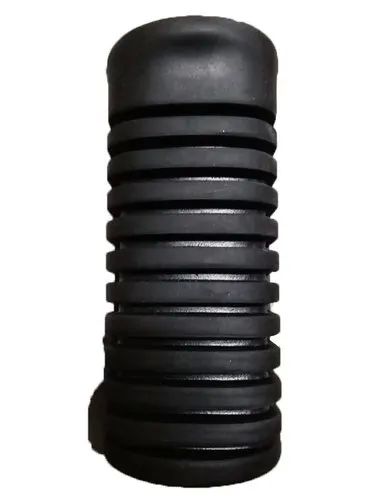 7 Inch Two Wheeler Footrest, Color : Black