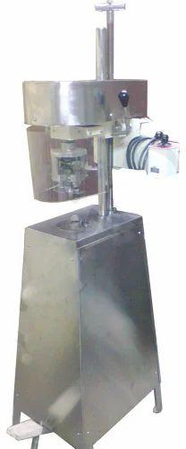 RRPM Silver 3 Phase Semi Automatic Electric Polished PP Cap Sealing Machine