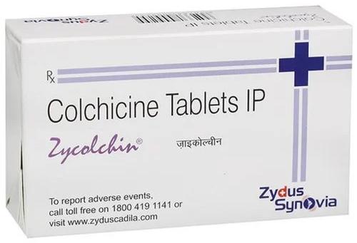 Colchicine 0.5mg Tablets, Packaging Type : Box