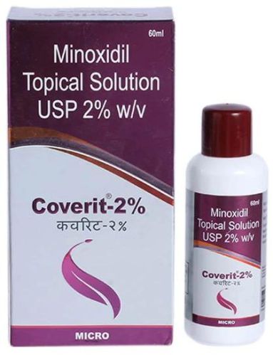 Yellow Coverit 2% Solution Hair Oil, For Anti Dandruff, Hare Care, Packaging Type : Plastic Bottle