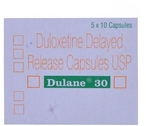 Dulane 30mg Capsule, For Depression, Neuropathy Pain, Packaging Type : Box