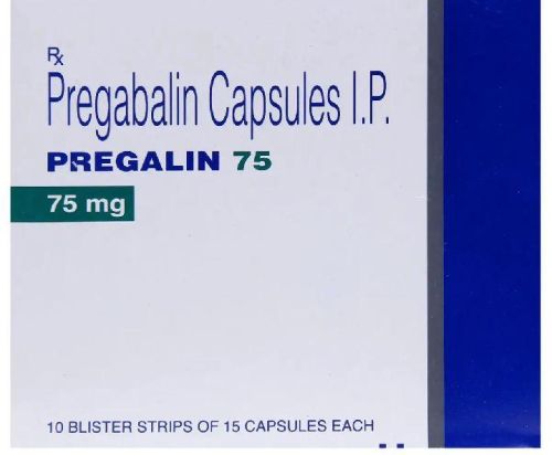 Pregalin 75 Capsule, For Neuropathy Pain, Composition : Pregabalin (75mg)