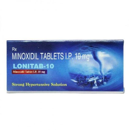 Minoxidil 10mg Tablets, For Clinical, Hospital, Personal, Grade : Medicine Grade