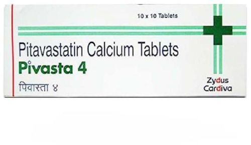 Pitavastatin (4mg) Pivasta 4mg Tablet, For Clinical, Hospital, Personal, Grade : Medicine Grade