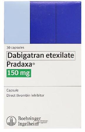 Pradaxa 150mg Capsule, Composition : Dabigatran Etexilate (150mg)