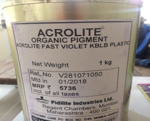 Acrolite Fast Violet Organic Pigment, Packaging Type : Tin