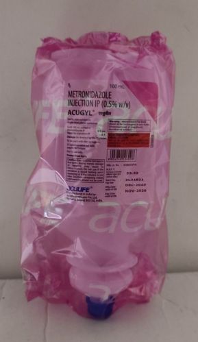 Acugyl - Metronidazole Injection IP (0.5% W/v)