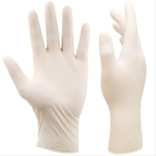 Multicolor Plain Powdered Latex Gloves, For Clinical, Hospital, Size : M