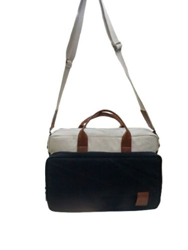 White Black Orkid Cross Body Hippie Style Canvas Shoulder Bag, For Laptop, Business, Gender : Male