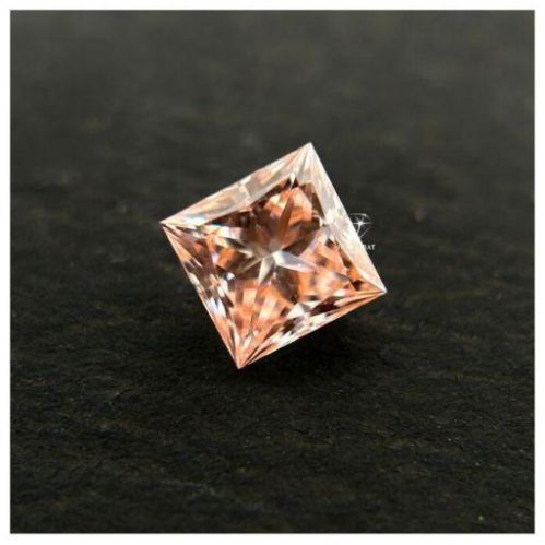 All Pink Princess Cut Lab Grown Diamond, For Jewellery Use, Purity : Vvs, Vs