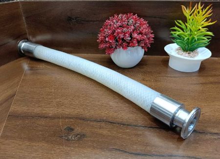 Round High Coated Braided Hose, For Industrial Use, Automobile Parts, Color : White
