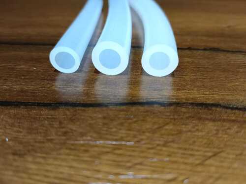 Round Rubber Silicone Flexible Pipe, Color : White