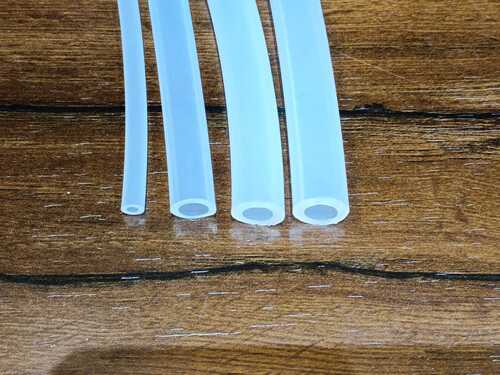 Round Platinum Cured Rubber Tubes, For Industrial, Color : White