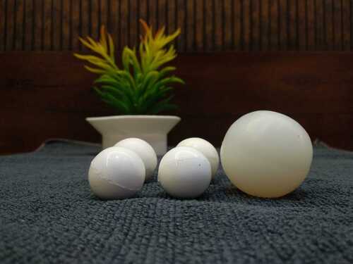 White Round Silicone Rubber Balls, For Industrial, Size : Standard