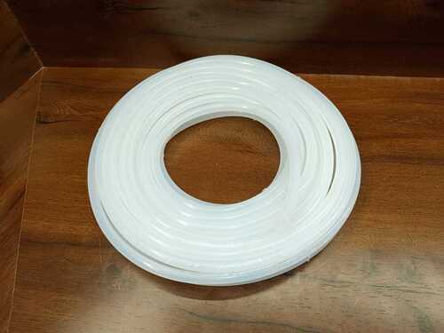 White Round Polished Silicone Rubber Tubes, For Industrial, Size : Standard