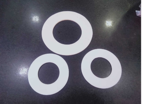 White Silicone Rubber Washer, Shape : Round