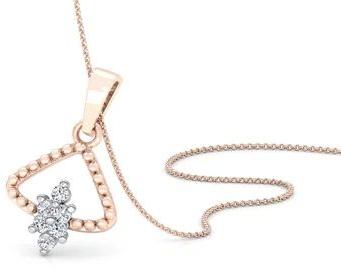 Gold Ladies Natural Diamond Pendant, Occasion : Festival Wear, Party Wear
