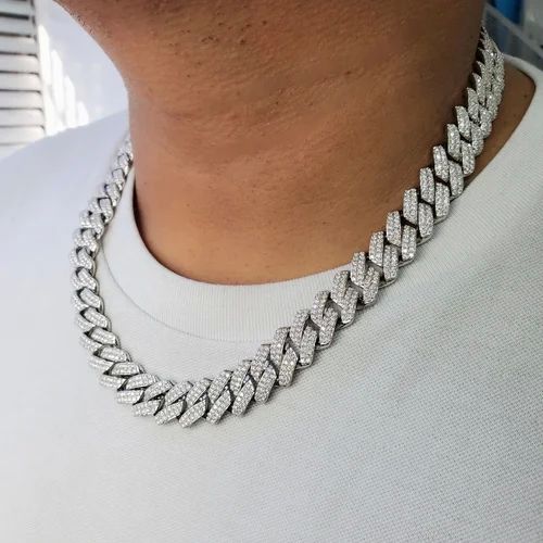 Mens Moissanite Diamond Chain, Feature : Fine Finishing, Attractive Look