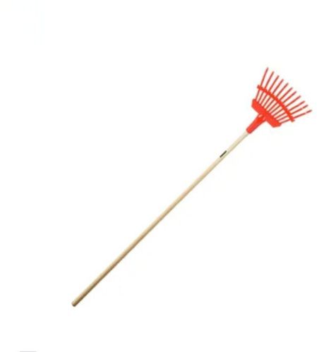Powder Coated Kausar tools Leaf Rake, Handle Material : Metal