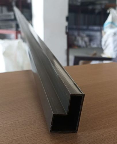 Black L Shape Aluminium Section Pipe, For Door, Window, Feature : High Strength, Corrosion Proof