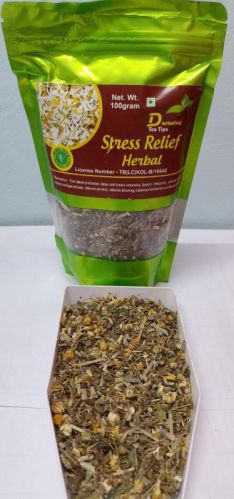 Natural Stress Relief Herbal Tea, For Home, Office, Restaurant, Hotel, Packaging Type : Plastic Packet
