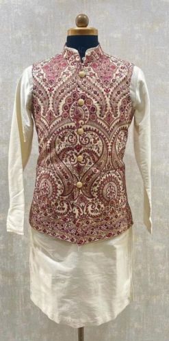 Multi Color Embroidered Sherwani Jacket, For Garments, Blazer, Capacity : 10000