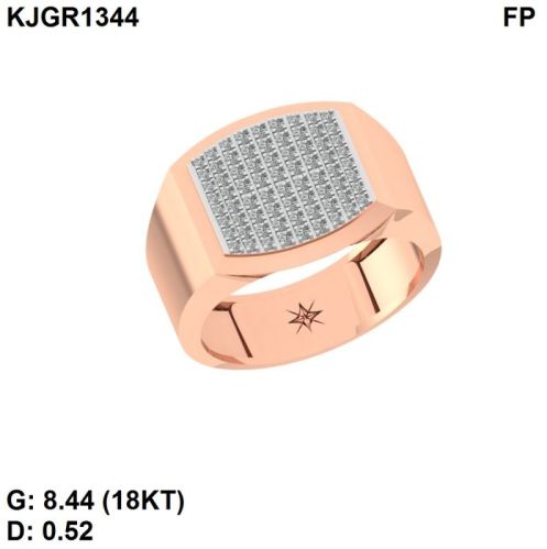 8.334 Grams Diamond Mens Rings, Occasion : Party Wear