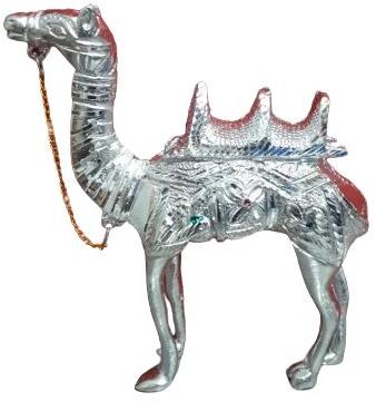 Silver Polished Aluminum Designer Aluminium Camel Showpiece