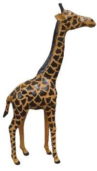 Carved Polished Handmade Leather Giraffe Showpiece, For Home Decor, Style : Antique