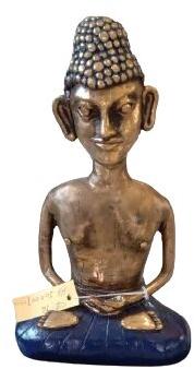 Polished Brass Heritage Buddha Statue, For Home, Style : Antique