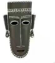 Black Tribal Iron Mask Wall Art, For Decoration, Packaging Type : Carton Box