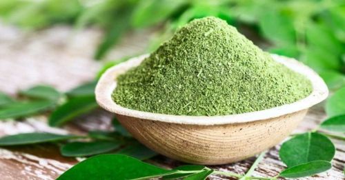 Green Natural Moringa Powder, For Medicines Products, Style : Dried