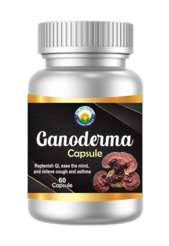 Ganoderma Capsule, For Replenish Qi, Ease The Mind, Relieve Cough Asthma, Certification : FSSAI Certified