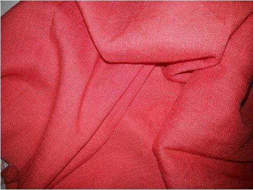 Pink Plain  Rayon Slub Fabric, For Garments, Packaging Type : Polybag