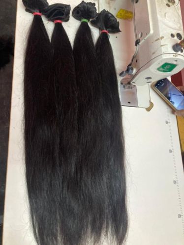 100-150gm Black Human Hair, For Parlour, Personal, Style : Straight