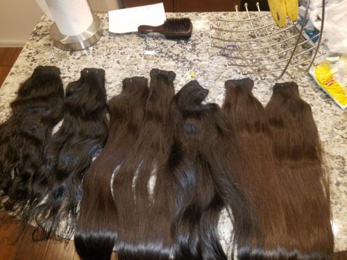 Black 100-150gm Straight Human Hair Extension, For Parlour, Gender : Female