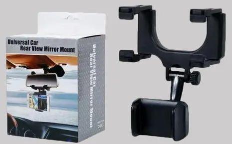 Black Universal Car Rear View Mirror Mount