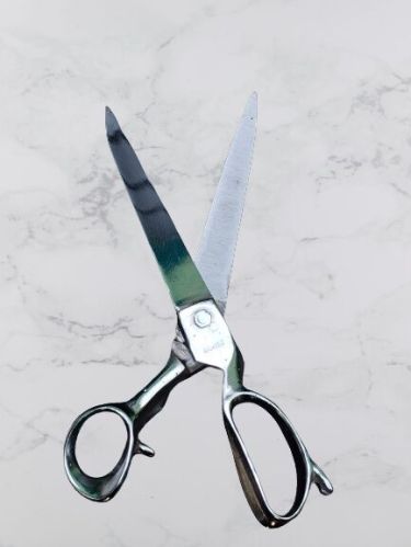 Swing Metal Scissors, Color : Silver & Black for Home
