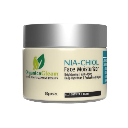 Pale Yellow Cream 50gm OrganicaGleam Nia-Chiol Face Moisturizer, For Home, Parlour, Gender : Unisex