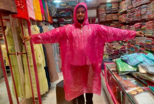 Plastic Plain Round Rain Poncho, Gender : Female, Male